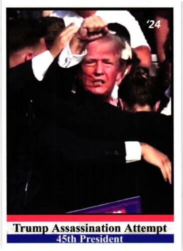 Donald Trump Assassination Attempt Card July Ebay