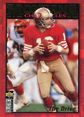 1995 Collector S Choice JM6 Joe Montana Montana Chronicles San