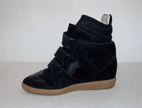 Isabel Marant Sz 38 Suede Beckett Wedge Sneakers