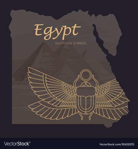 Map egypt with a background Royalty Free Vector Image