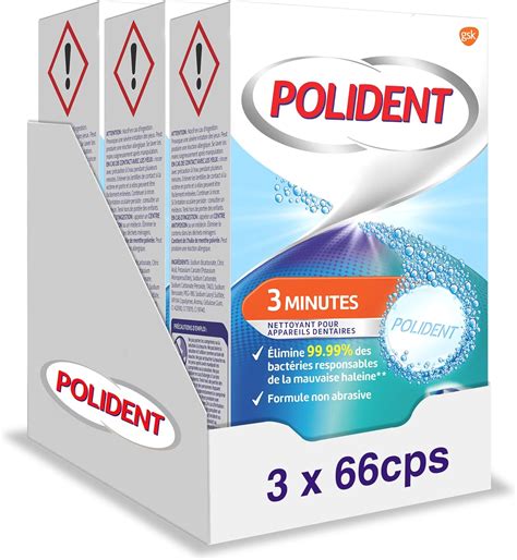 Polident Nettoyant Antibact Rien Minutes Nettoyant Pour Appareils