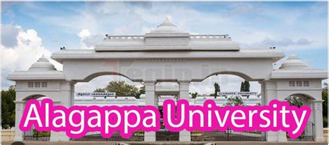 Alagappa University: Courses, Fees, Admission 2024, Eligibility ...