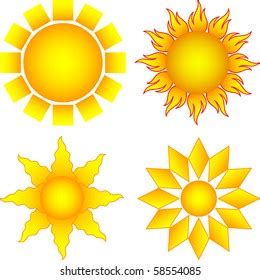 Sun Collection Stock Vector Royalty Free 58554085 Shutterstock