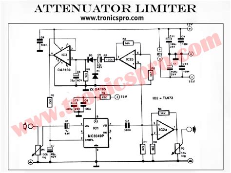 Attenuator Limiter Circuit Diagram TRONICSpro