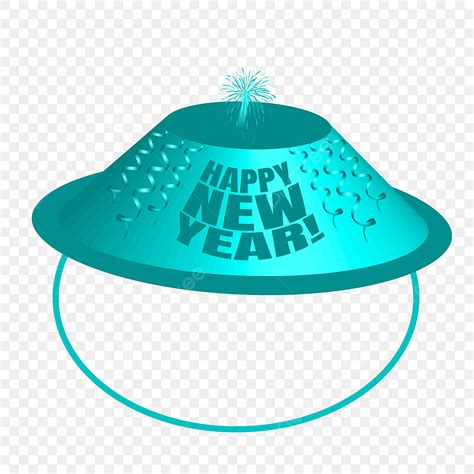 New Years Hat Vector Hd Png Images Blue New Year Hats And Fire Work