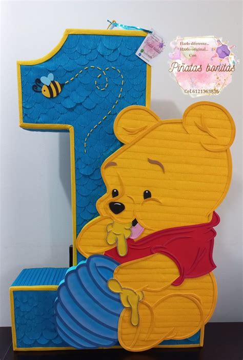 N Mero Winnie Pooh Ideas Fiestas Tematicas Feliz Primer Cumplea Os