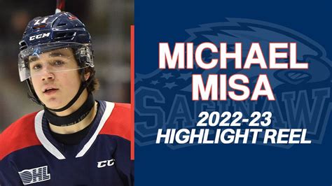 Michael Misa Saginaw Spirit 2022 23 OHL Highlights YouTube