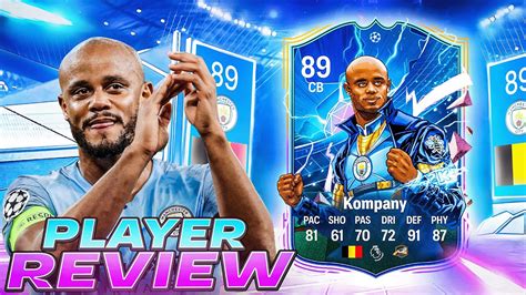 🔒89 Uefa Heroes Kompany Player Review Ea Fc 24 Ultimate Team Youtube