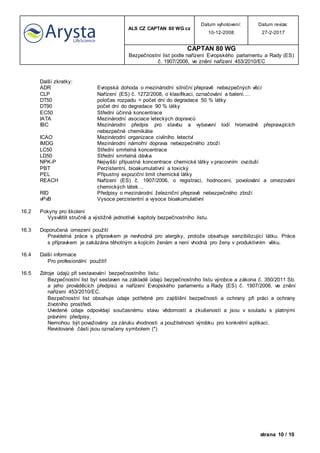 Captan 80 Wg Cz Msds For 2017 PDF