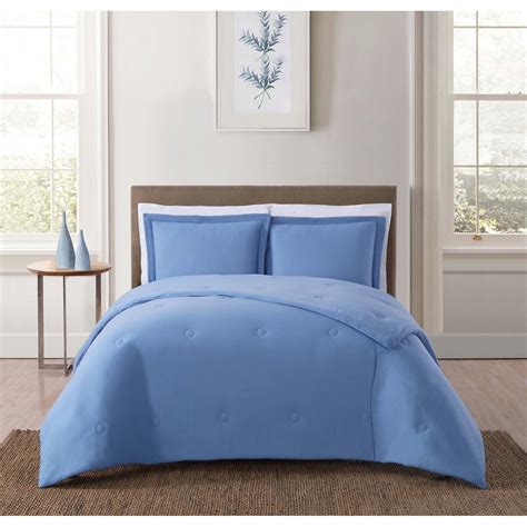 Truly Soft Everyday Solid Jersey Blue Twin Xl Comforter Set