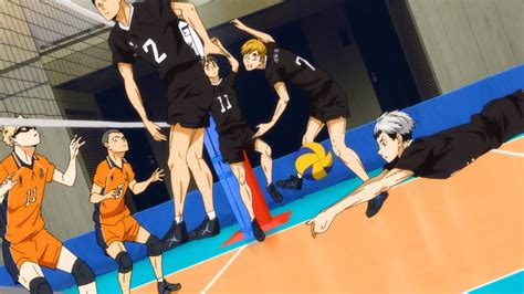 ハイキュー A save from Kita the captain of Inarizaki Volleyball Team