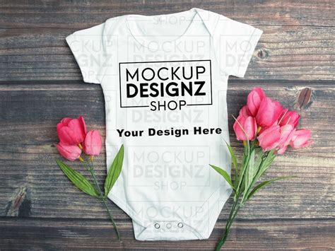 Onesie Mockup Infant Onesie Mockup Baby Onesie Mockup Baby Mockup Flat