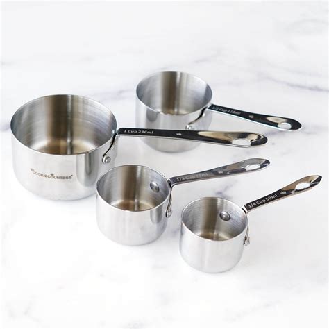 Stainless Steel Measuring Cups 4 Piece Set — The Cookie Countess