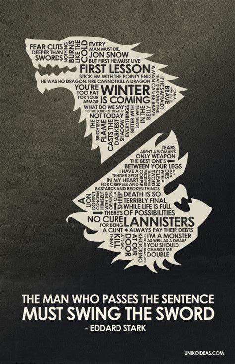 Game Of Thrones Quote Poster Game Of Thrones Fan Art 34019117 Fanpop