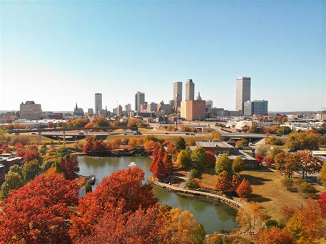 The Fall colors in Tulsa are quite something else this time of the year