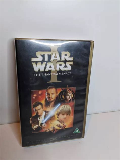 STAR WARS EPISODE 1 Phantom Menace VHS Video Retro 2000 6 99