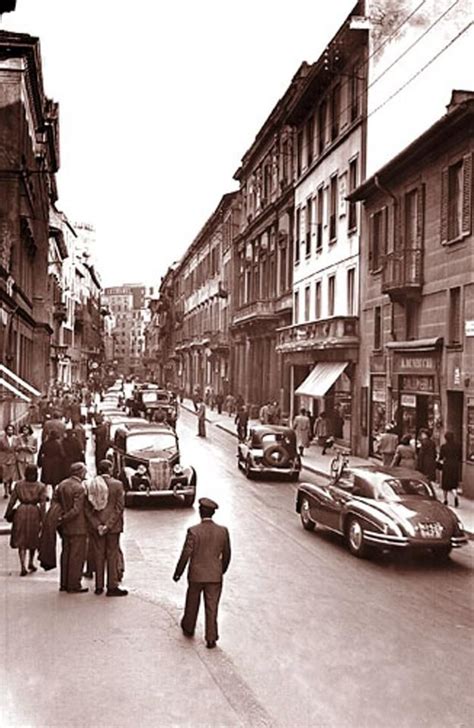 Vecchia Milano Via Montenapoleone Rare Historical Photos Historical