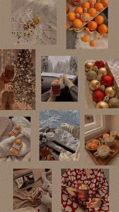 Winter Cozy Aesthetic Moodboard Photo Ideas зимний мудборд идеи для