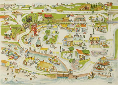 Childrens Book Illustration By Richard Scarry Rwimmelbilder