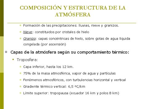 Composición Y Estructura De La Atmósfera