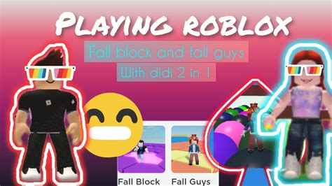 Fall Blocks And Fall Guys😃 For The First Time Playing In Roblox Ll By