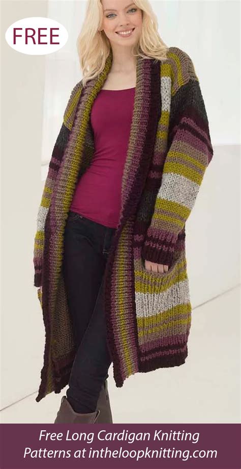 Long Cardigan Knitting Patterns In The Loop Knitting