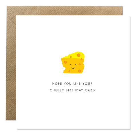 cheesy birthday card bold bunny