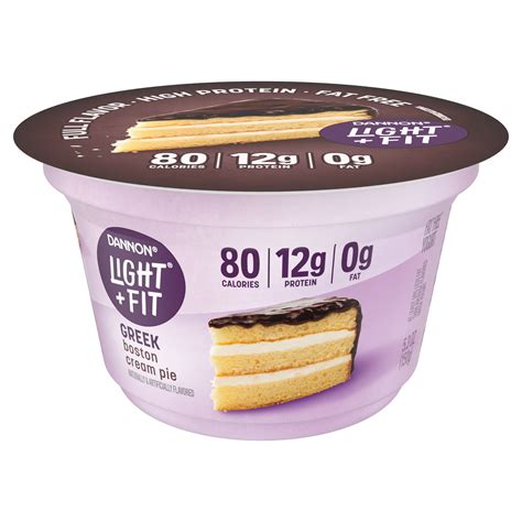 Light Fit Nonfat Gluten Free Boston Cream Pie Greek Yogurt Oz