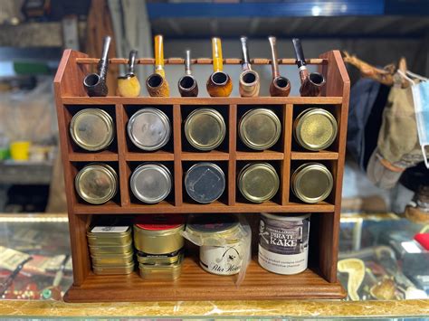 Pipes Rack Stand For 8 PIPES Black Smoking Pipes Rack Tobacco