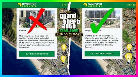 Gta Online The Contract Dlc Update The Agency Best Locations Must