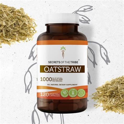 Secrets Of The Tribe Oatstraw 120 Capsules Organic Avena Sativa