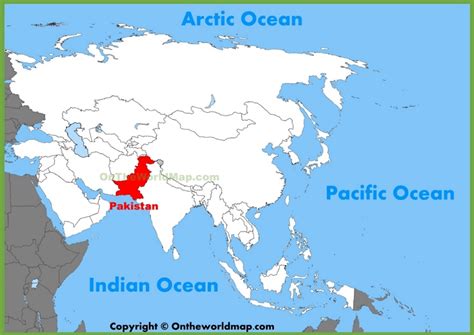 Pakistan location on the Asia map - Ontheworldmap.com