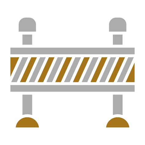 Road Barrier Vector Icon Style 22487227 Vector Art At Vecteezy