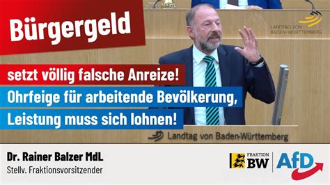 B Rgergeld Setzt V Llig Falsche Anreize Eine Schallende Ohrfeige F R