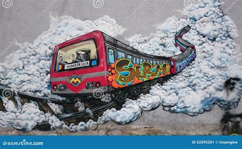 Urban Graffiti - Bucharest Old Subway Train Editorial Photo - Image of detail, music: 52095281