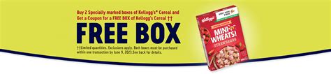 Kellogg’s Free Cereal Promotion | Login