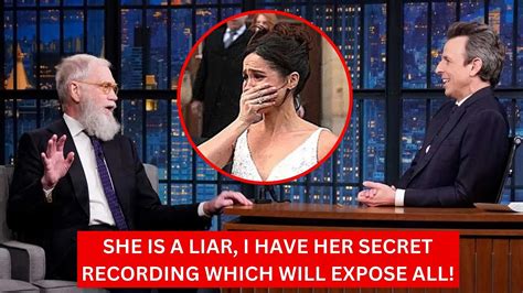 MEGHAN IN DESPAIR Furious David Letterman EXPOSES Meghan S Lie With