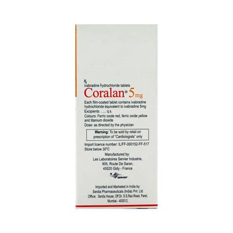 Buy Coralan 5mg Tablet 14s Online At Upto 25 Off Netmeds