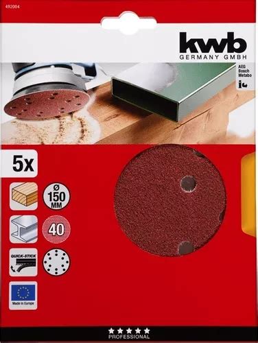 Conjunto De Discos Abrasivos De Mm Kwb Grain Red Color