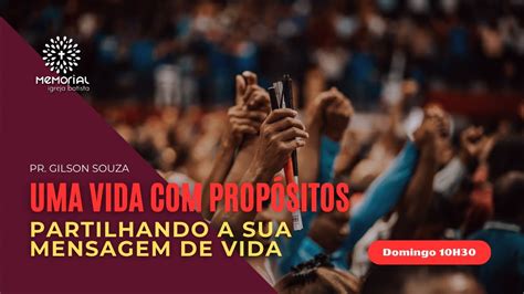 Partilhando A Sua Mensagem De Vida Uma Vida Com PropÓsitos Pr