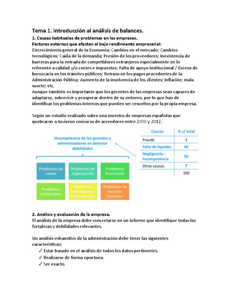 Tema Introducci N Al An Lisis De Balances Tema Introducci N Al