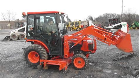 2010 Kubota B3030 4x4 Compact Tractor W Cab Loader And Mower Youtube