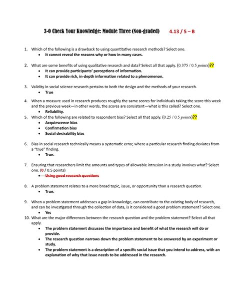 3 0 Check Your Knowledge Module Three Non Graded It Cannot Reveal