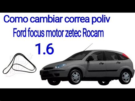 Como Cambiar Correa Poli V Ford Focus Motor Zetec Rocam Youtube