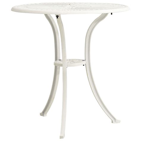 Mesa de jardim 62x62x65 cm alumínio fundido branco BoutikXL Loja Online