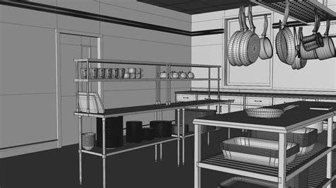 Commercial Kitchen 3d Model 159 Max Free3d