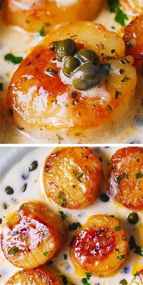 Seared Scallops With Creamy Caper Lemon Sauce Artofit