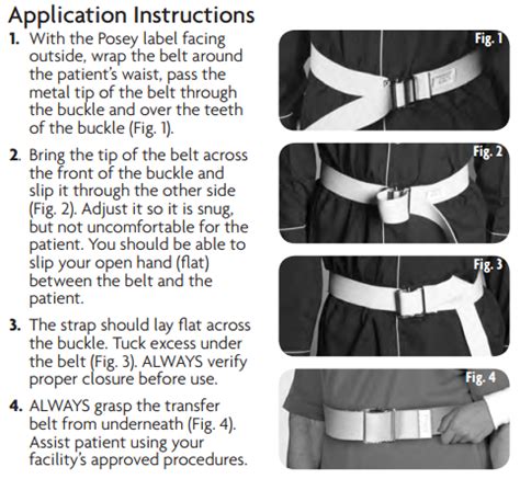 Posey Fall Management Gait Belt 6547 | Fits Up to 51" | Vitality Medical