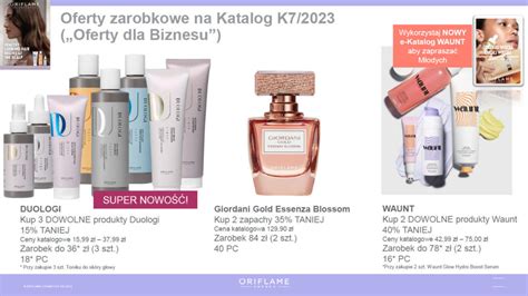 Praca Konsultantki Oriflame Zyski W Katalogu Oriflame Oriflame