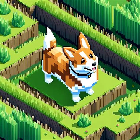 Minecraft Esque Corgi Ai Generated Artwork Nightcafe Creator